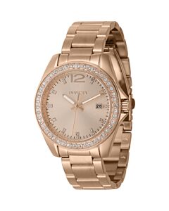 Women's Angel Stainless Steel Rose Gold-tone Dial Watch