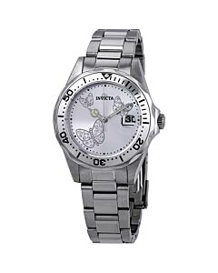 Women's Angel Stainless Steel Silver Dial Watch