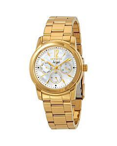 Women's Angel 18kt Gold-plated Stainless Steel White Dial