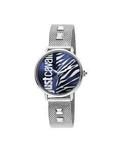 Women's Animal Stainless Steel Blue Dial Watch
