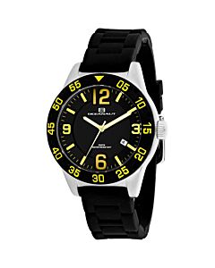 Women's Aqua One Silicone Black Dial Watch