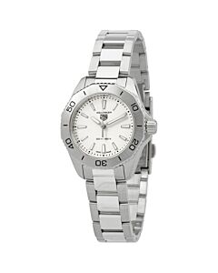 Women's Aquaracer Stainless Steel White Dial Watch