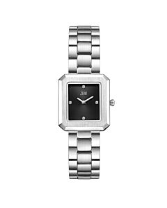 Women's Arc Stainless Steel Black Dial Watch