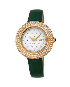 Women's Satin Over Leather White Dial