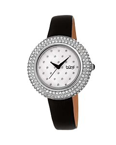 Women's Satin Over Leather White Dial