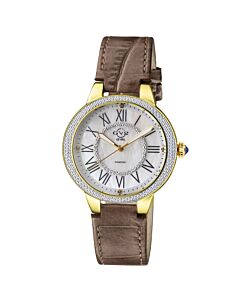 Women's Astor II Genuine Leather Mother of Pearl Dial Watch