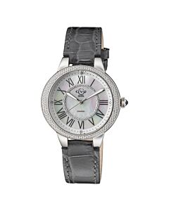 Women's Astor II Genuine Leather Mother of Pearl Dial Watch