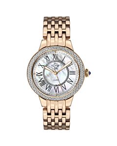 Women's Astor II Stainless Steel Mother of Pearl (Diamond Cut Ring) Dial Watch