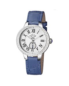 Women's Astor Leather White Dial Watch