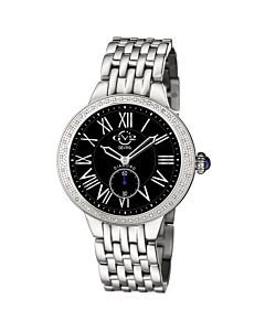 Women's Astor Stainless Steel Black Dial Watch