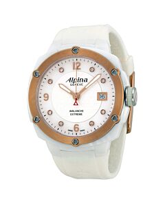 Women's Avalanche Extreme Rubber White Mother of Pearl Dial Watch