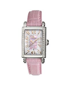 Women's Avenue of Americas Calfskin Leather Mother of Pearl Dial Watch
