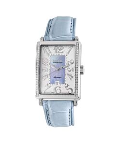 Women's Avenue of Americas Glamour Calfskin Alligator Mother of Pearl Dial Watch