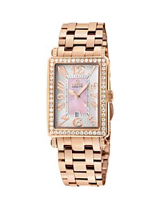 Women's Avenue of Americas Mini Diamond Stainless Steel Mother of Pearl Dial Watch