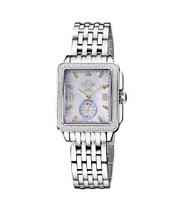 Womens-Bari-Tortoise-Stainless-Steel-Mother-of-Pearl-Dial-Watch