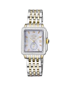 Womens-Bari-Tortoise-Stainless-Steel-Mother-of-Pearl-Dial-Watch
