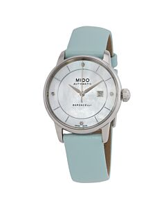 Women's Baroncelli Leather Mother of Pearl Dial Watch