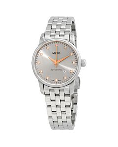 Women's Baroncelli Stainless Steel Rhodium Dial Watch