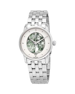 Women's Baroncelli Stainless Steel Silver and Green Dial Watch