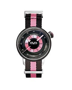 Women's BB-01 Nylon NATO Black and Pink Dial Watch