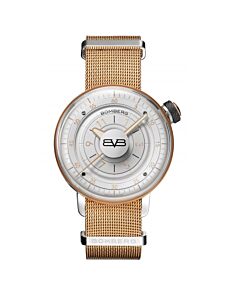 Women's BB-01 Stainless Steel Mesh NATO White Dial Watch