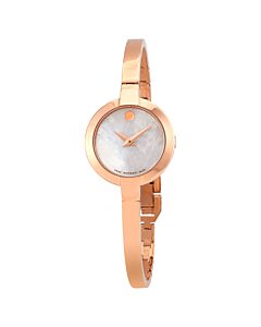 Women's Bela Stainless Steel White Mother of Pearl Dial