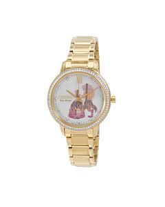 Women's Belle and Beast Stainless Steel Mother of Pearl Dial Watch