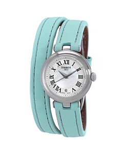 Women's Bellissima Small Lady Leather White Mother of Pearl Dial Watch