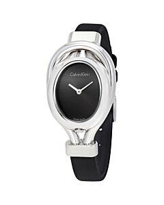 Women's Belt Satin Black Dial Watch