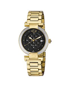 Women's Berletta Stainless Steel Black (Diamond-set) Dial Watch