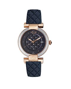 Women's Berletta Vegan (Vegan) (Quilt-Look) Leather Black (Qult-Look) Dial Watch