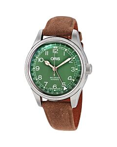 Women's Big Crown (Calfskin) Leather Green Dial Watch