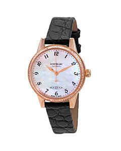 Women's Bohème Leather Mother of Pearl Dial Watch