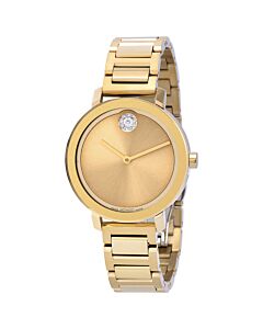Women's Bold Evolution Stainless Steel Gold-tone Dial Watch