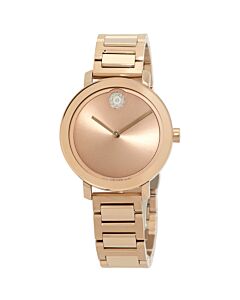 Women's Bold Evolution Stainless Steel Rose Gold-tone Dial Watch