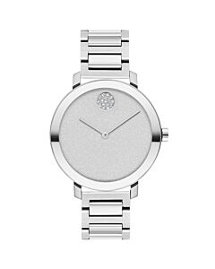 Women's BOLD Evolution Stainless Steel Silver Glitter Dial Watch