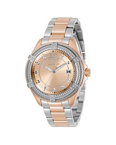 Women's Bolt Stainless Steel Rose Dial Watch