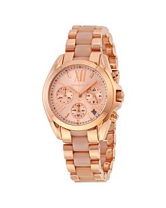 Women's Bradshaw Chronograph Stainless Steel with Blush Acetate Rose Dial Watch