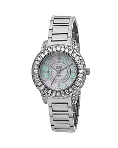Women's Silver-Tone Brass Mother of Pearl Dial