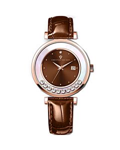 Women's Bria Leather Brown Dial Watch