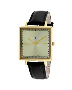 Women's Callista Leather Gold Dial Watch