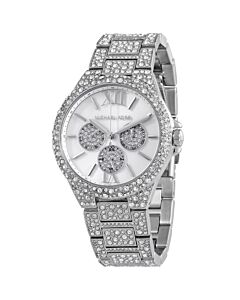 Women's Camille Chronograph Stainless Steel Crystal Pave Silver Dial Watch