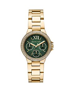 Women's Camille Stainless Steel Green Dial Watch