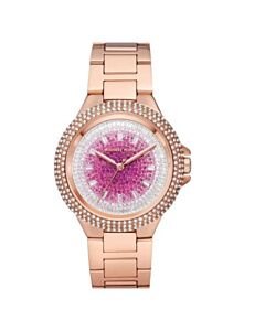 Women's Camille Stainless Steel Paved Dial Watch