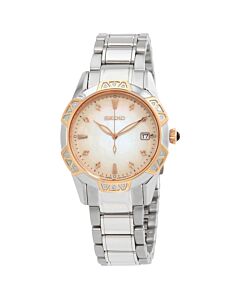 Women's Caprice Stainless Steel Mother of Pearl Dial Watch