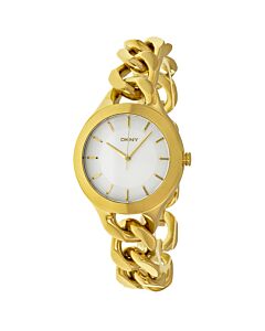 Women's Chambers Stainless Steel Chain White Pearlized Dial Watch