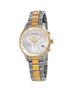 Women's Chandler Chronograph Stainless Steel Mother of Pearl Dial Watch