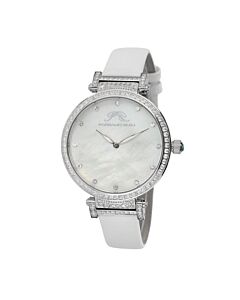 Women's Chantal Leather Mother of Pearl Dial Watch