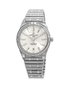 Women's Chronomat 36 Stainless Steel White Dial Watch