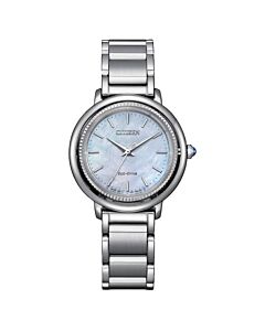 Women's Citizen L Stainless Steel Blue Mother of Pearl Dial Watch